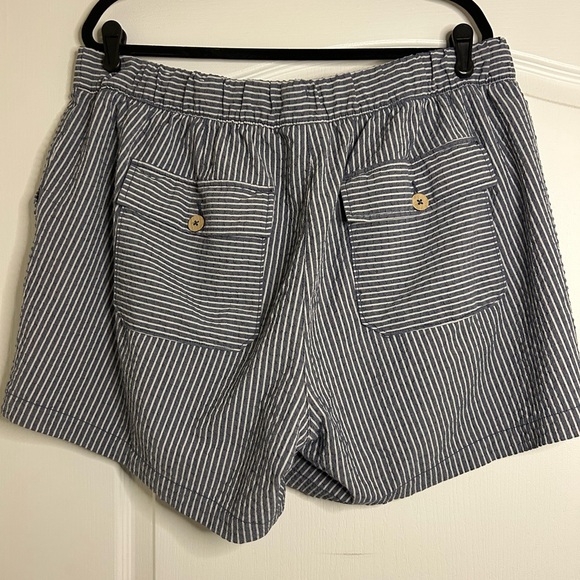 Lane Bryant Gray Striped Shorts - Picture 2 of 3